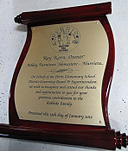 Custom Scroll Plaque