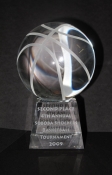 Basketball Crystal Trophy