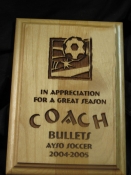 Coach's Plaque