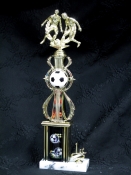 Double Action Soccer Trophy